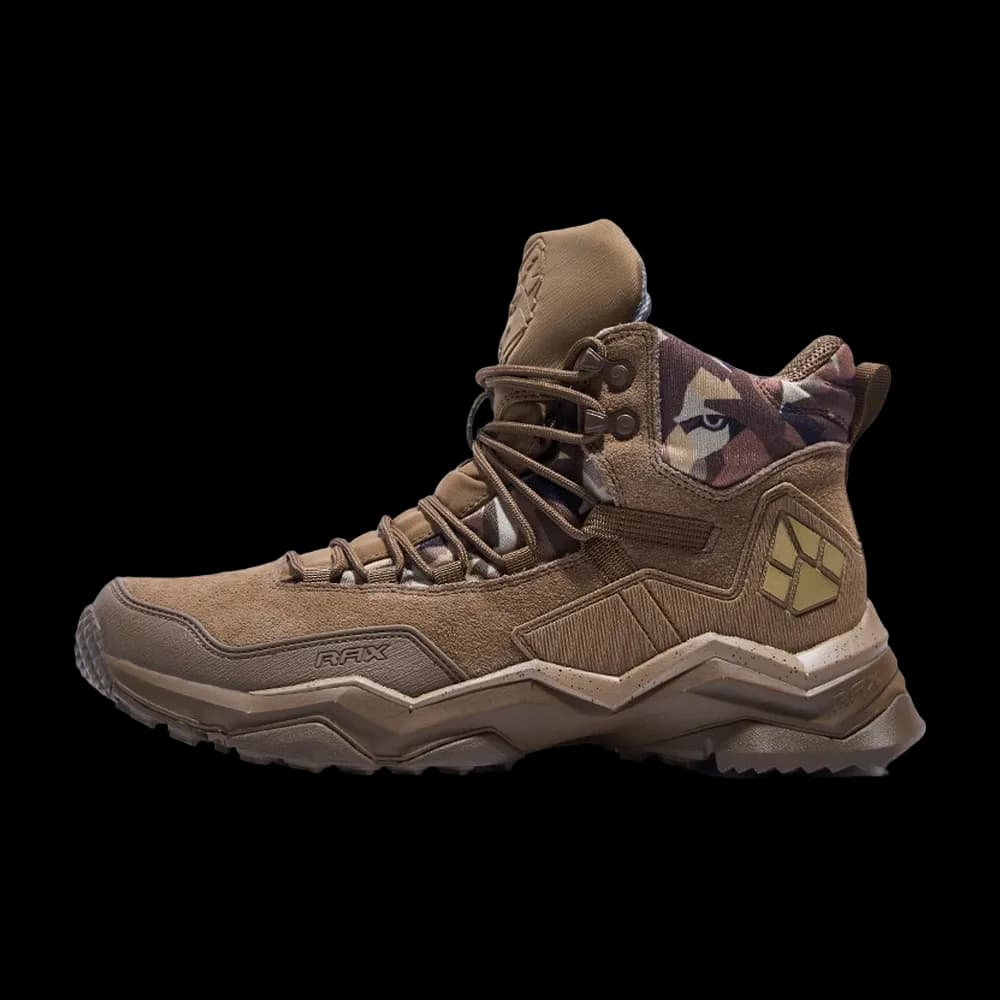 Anti-skid Mountaineers in Rust, side profile