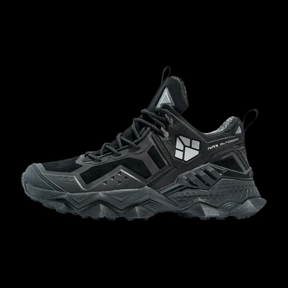 Mid-top Climbers in Black, side profile