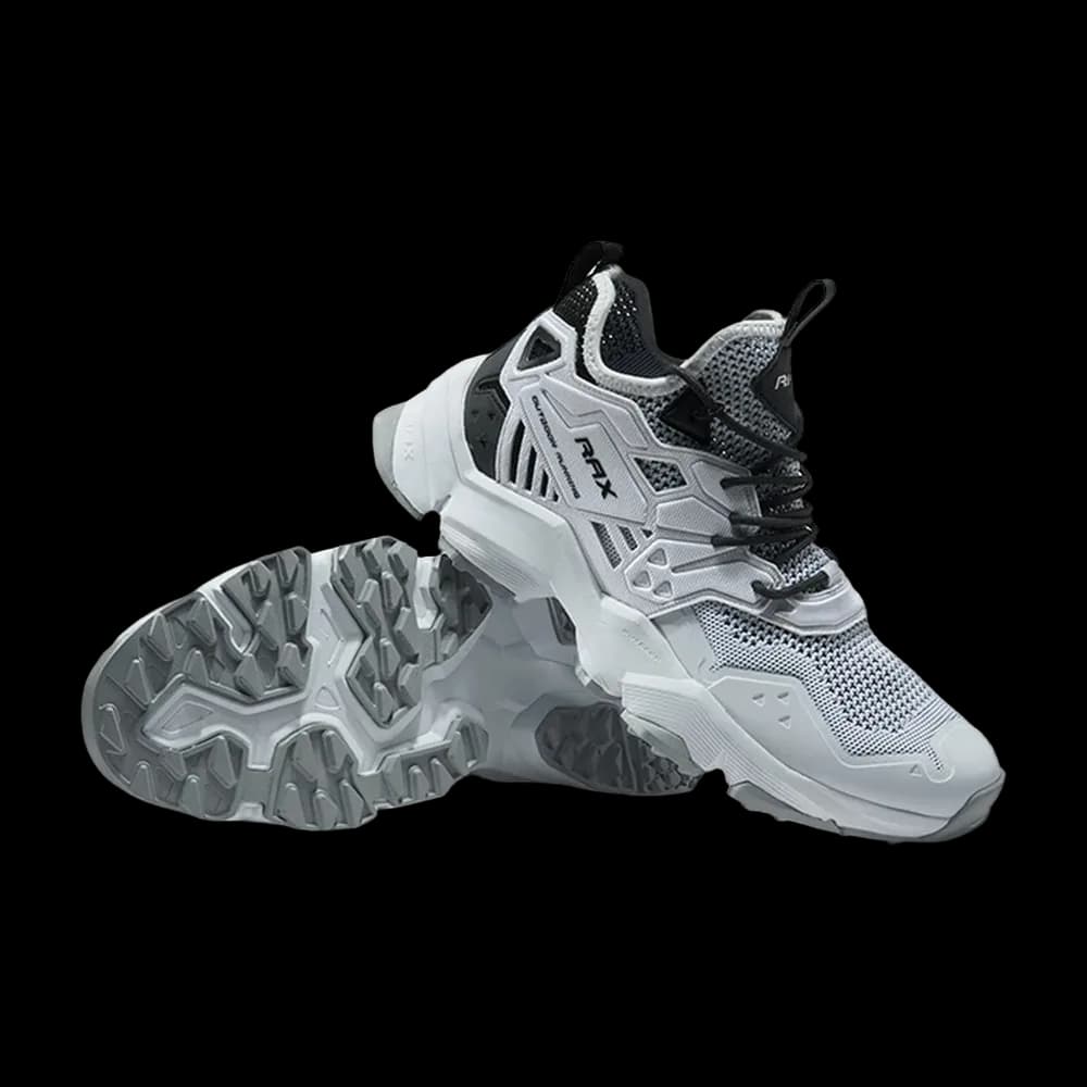 Pair in White with the multi-directional tread facing forward